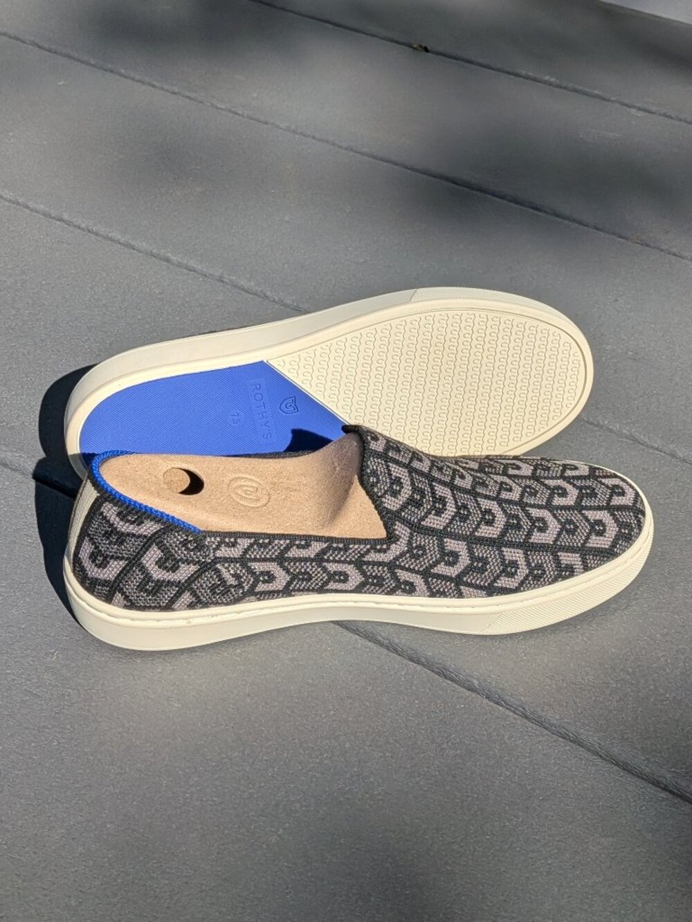 Rothy's Slip On Sneaker - Signature Black, new in box, size 7.5
